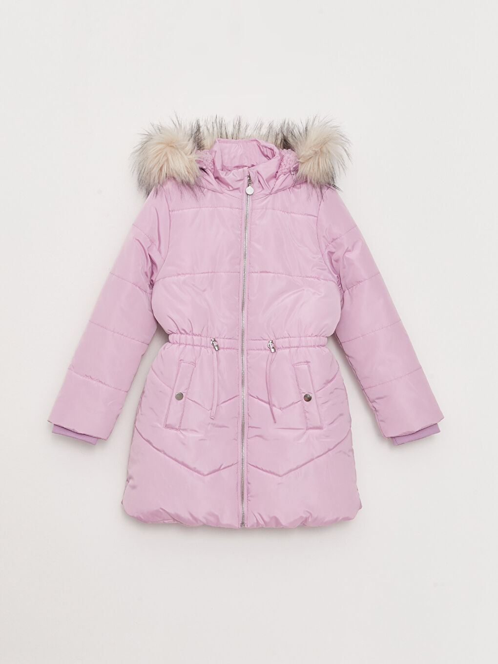 LCW Kids Parka Basique À Capuche Fille -W20540Z4-FJN