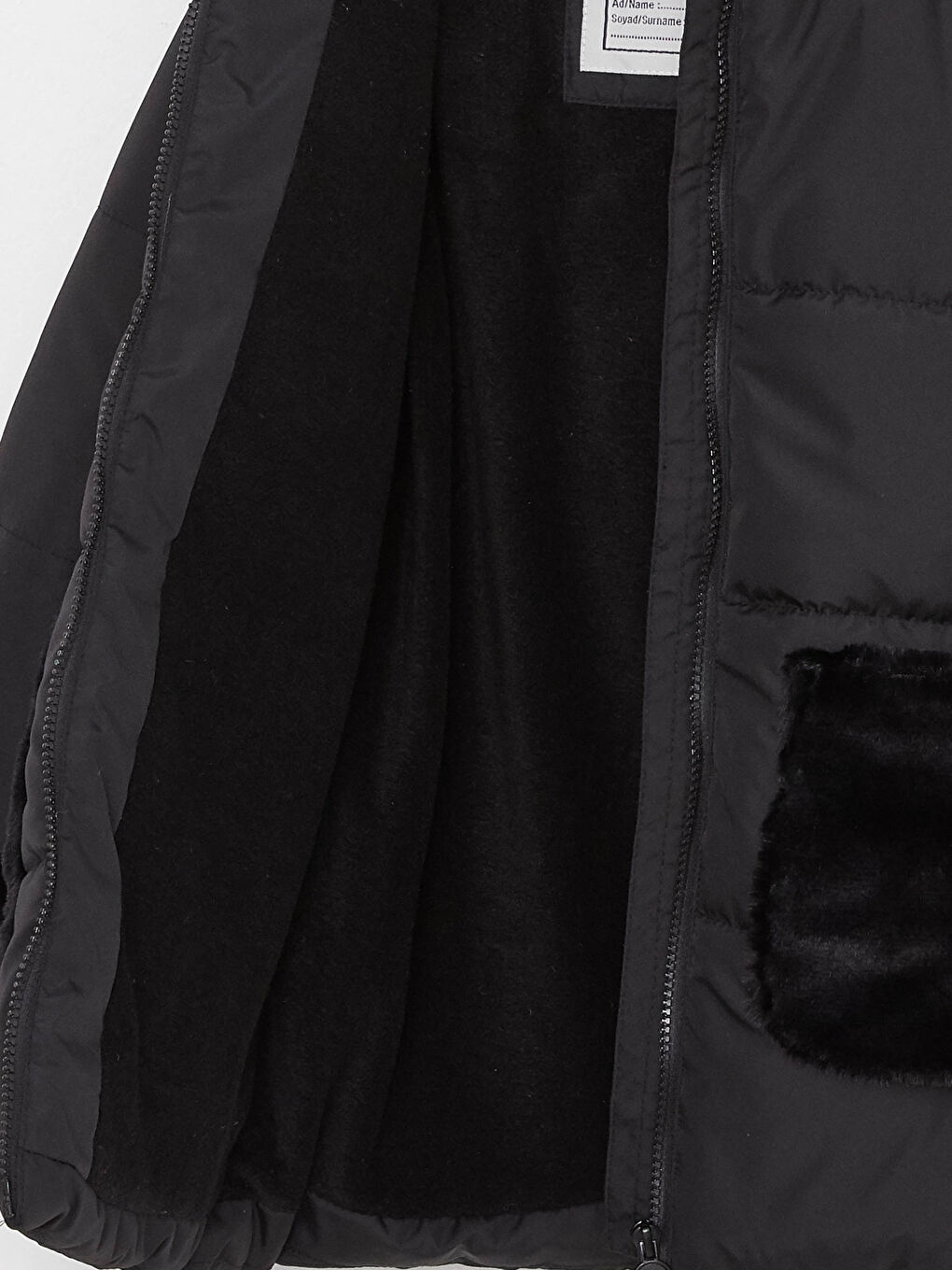 LCW Kids Hooded Basic Girl Coat -W20545Z4-CVL