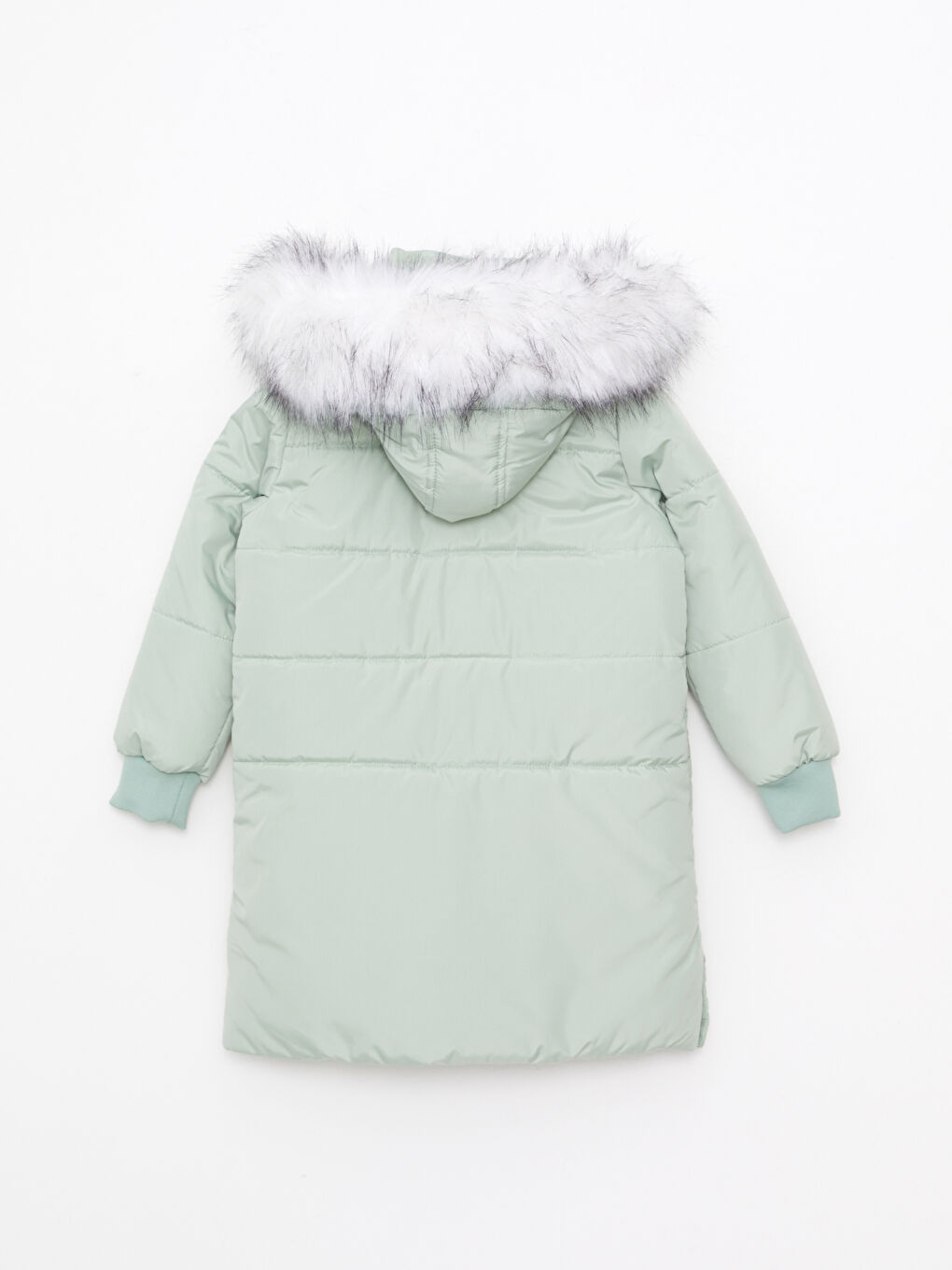 Hooded Printed Girl Coat -W20549Z4-FKS