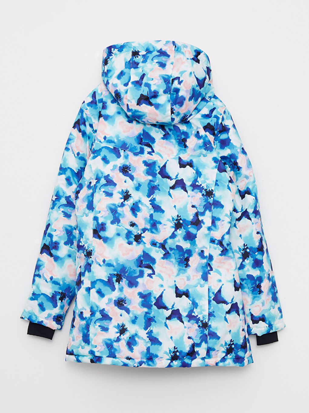 კაპიუშონიანი გოგონებისთვის სათხილამურო ქურთუკი-1