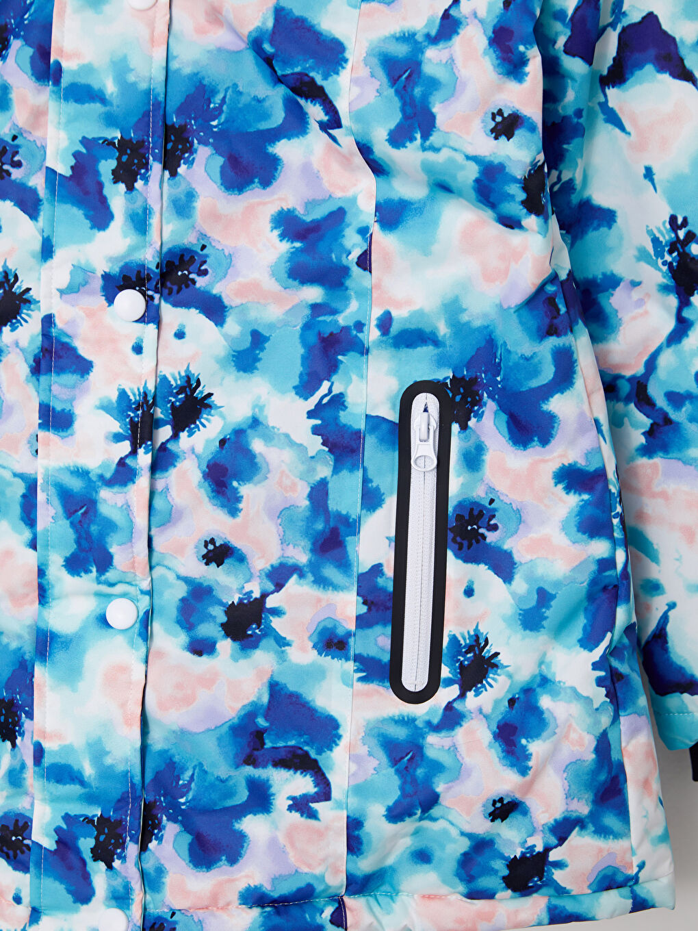 კაპიუშონიანი გოგონებისთვის სათხილამურო ქურთუკი-2