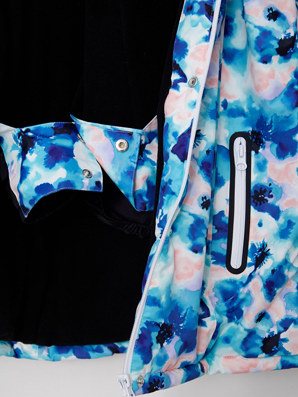 კაპიუშონიანი გოგონებისთვის სათხილამურო ქურთუკი-3