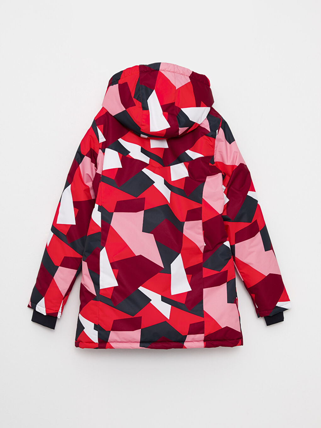 კაპიუშონიანი გოგონებისთვის სათხილამურო ქურთუკი-1