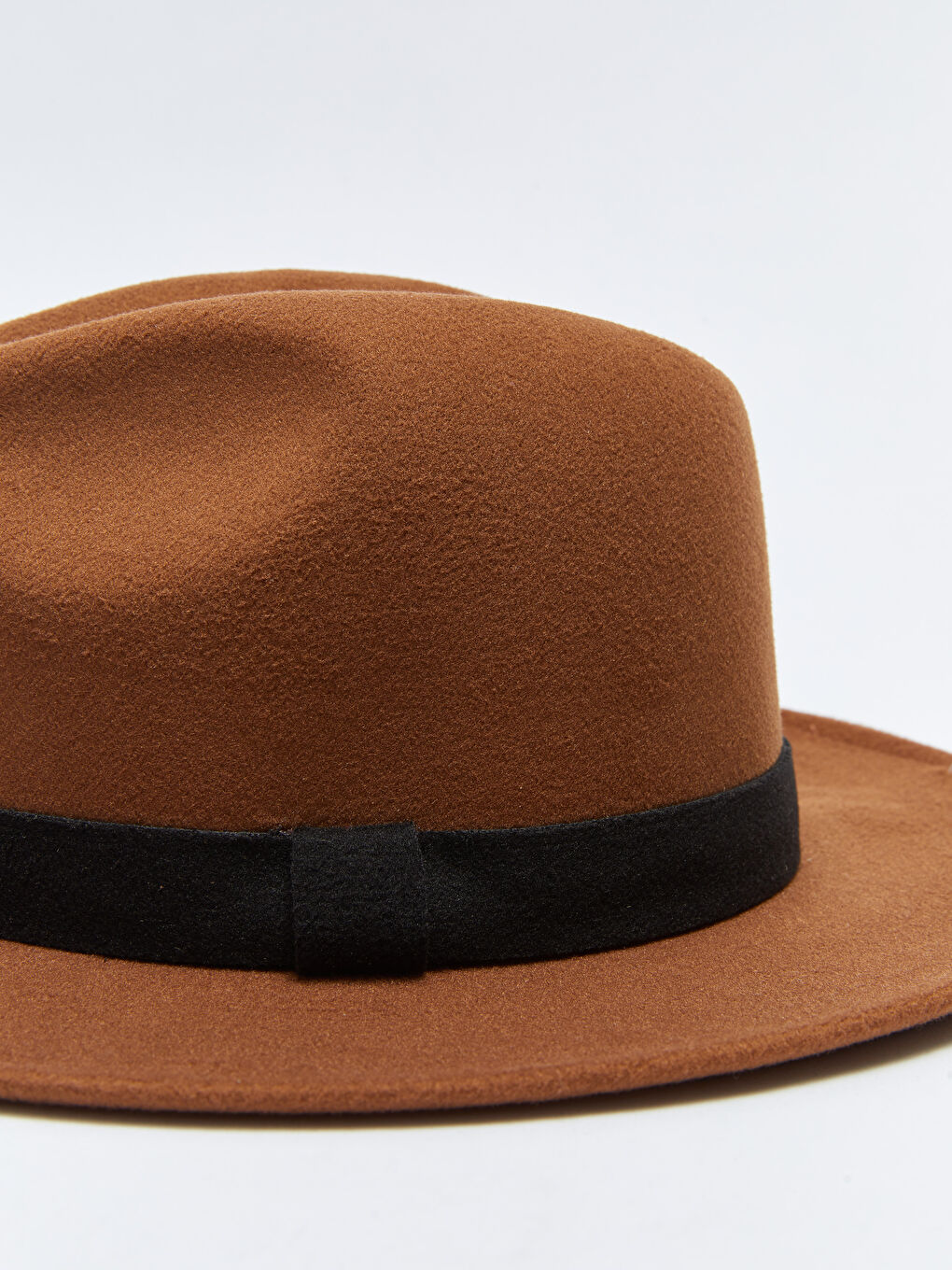 әйелдерге арналған жолақты өрнекті каше фетр қалпақ-5