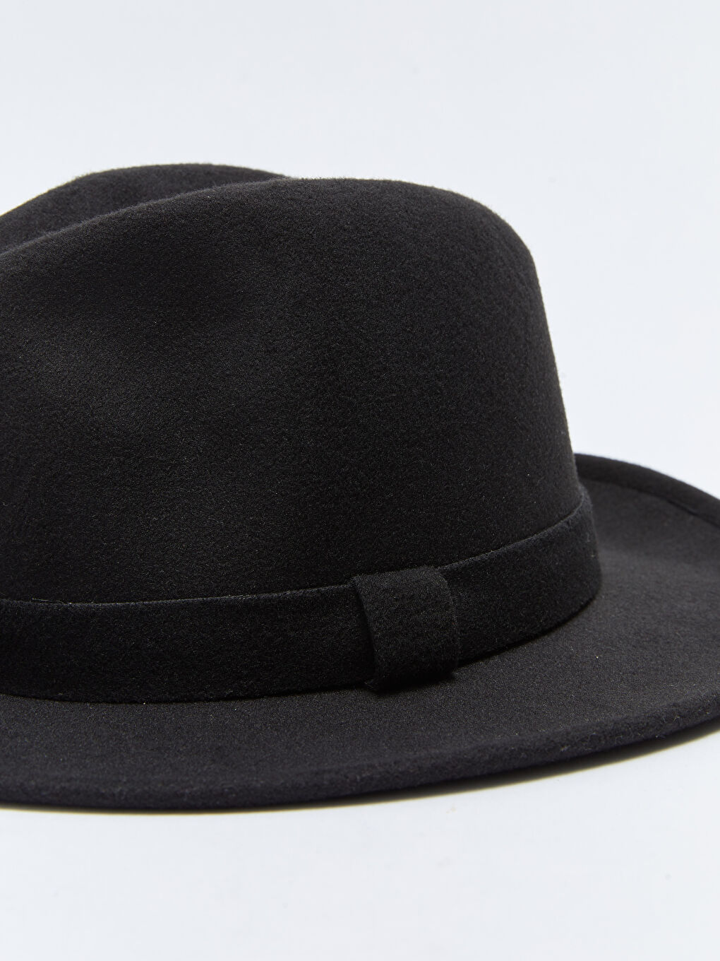 Siyah Şerit Detaylı Kadın Kaşe Fötr Şapka-5