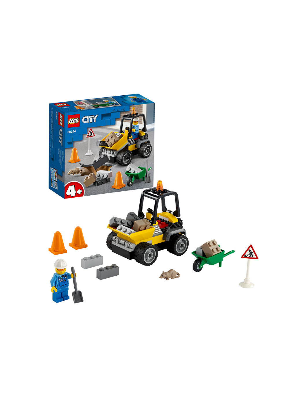 LEGO City Yol Çalışması Aracı Oyuncak Yapım Seti 60284-1