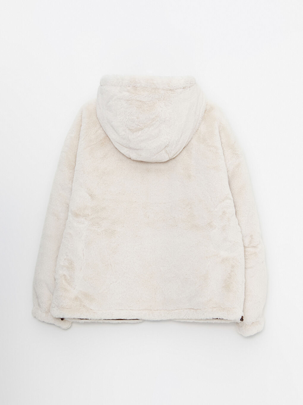 بالطو بكابوش عادي كم طويل وجهين للسيدات من قماش الكاشيت-9