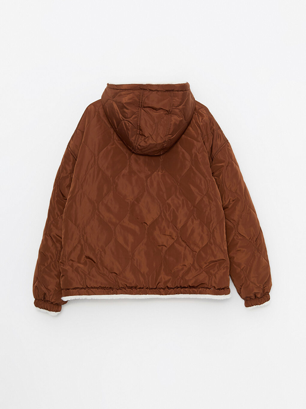 بالطو بكابوش عادي كم طويل وجهين للسيدات من قماش الكاشيت-11