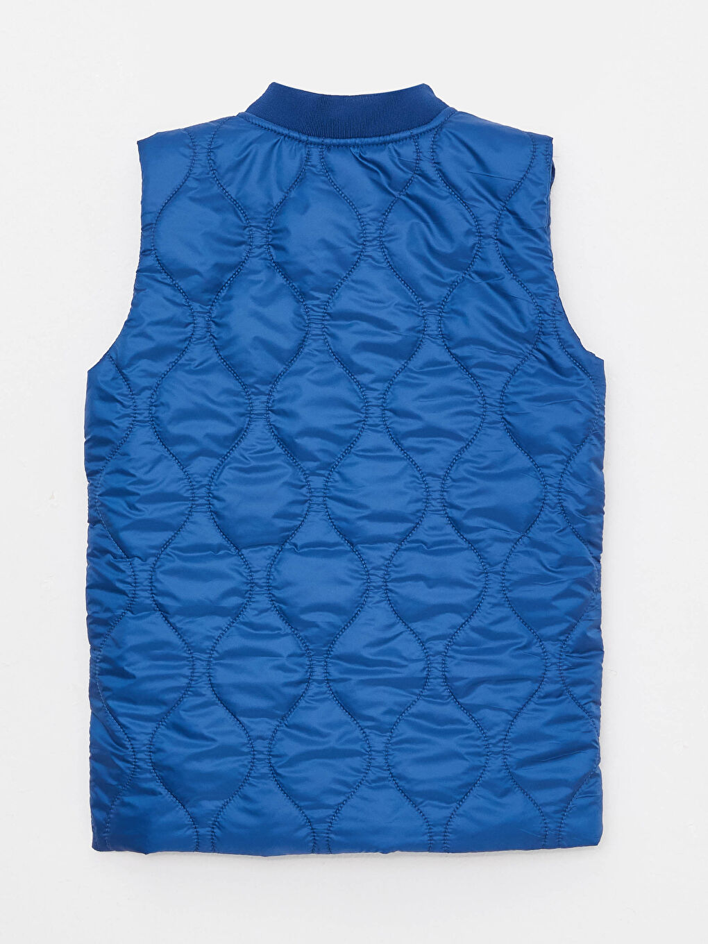 Lacivert Bisiklet Yaka Basic Erkek Çocuk Fermuarlı Yelek-3