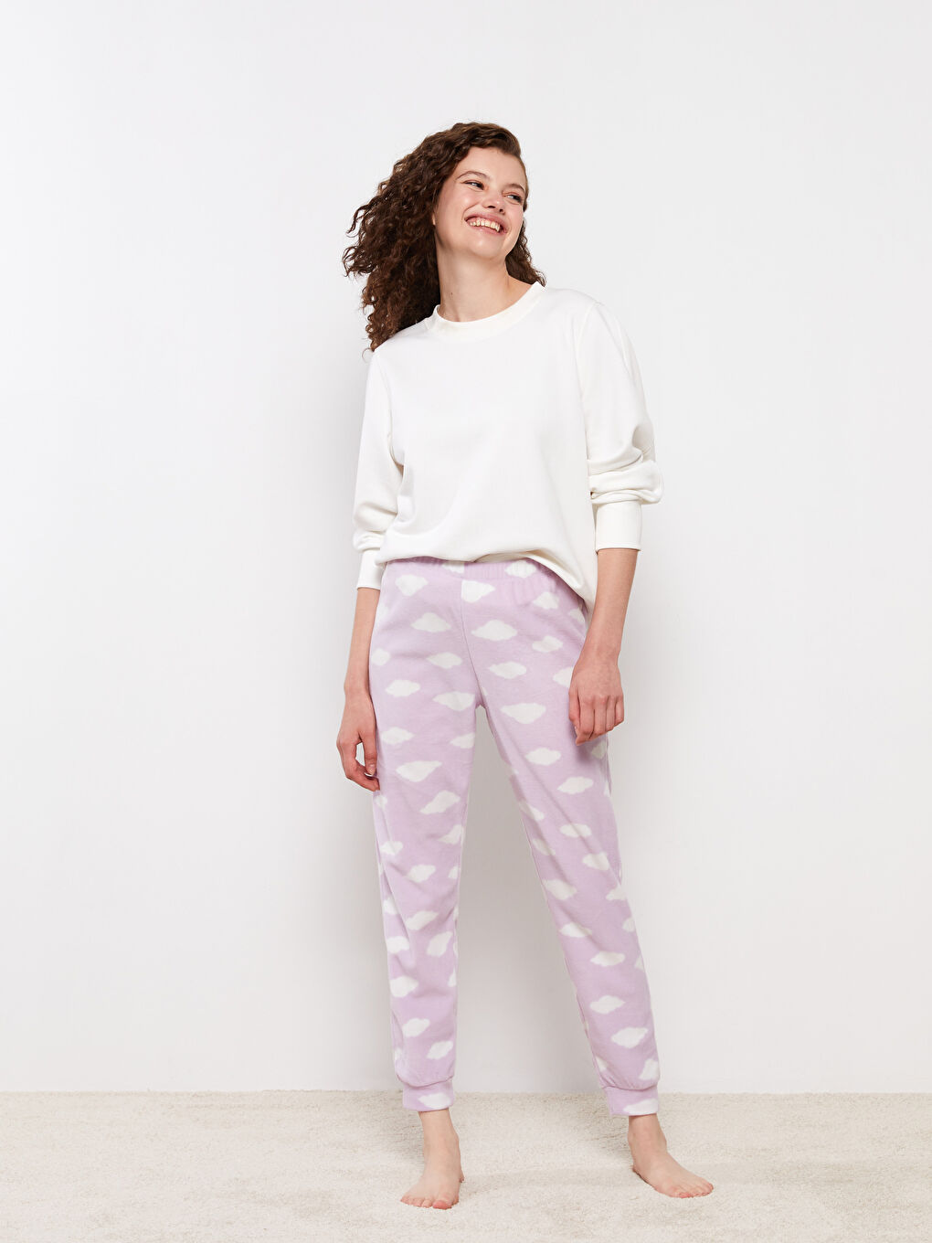 LCW Young Elastischer Bund Gemusterte Pyjama-Hosen für Damen -W20637Z8-LSC