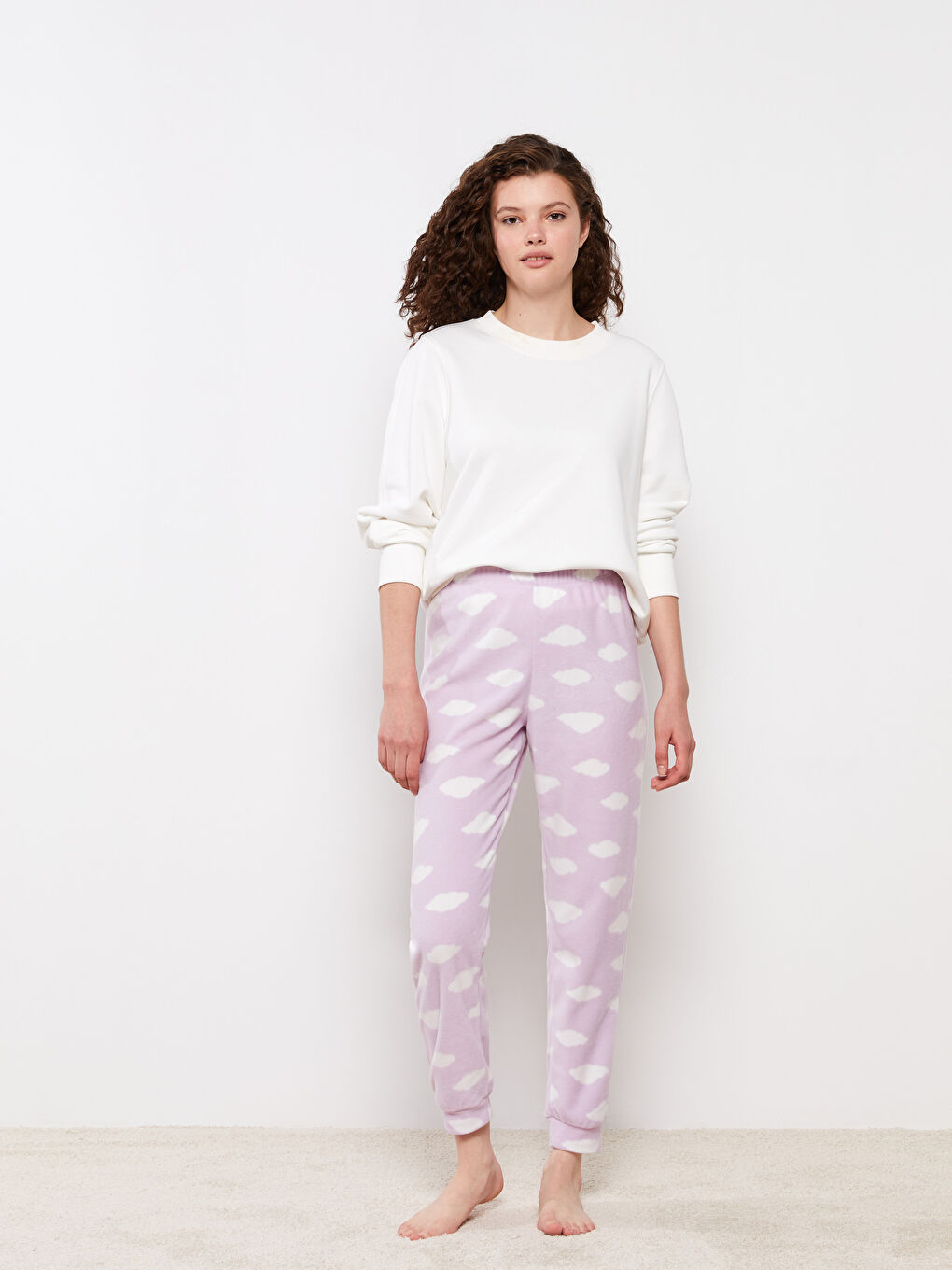LCW Young Elastischer Bund Gemusterte Pyjama-Hosen für Damen -W20637Z8-LSC