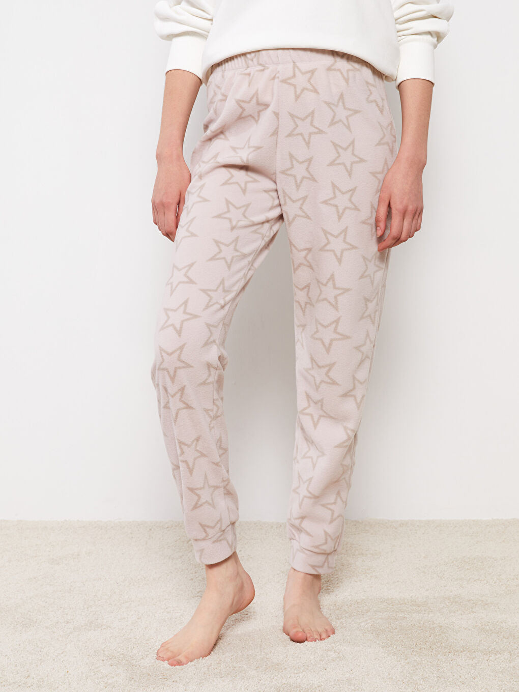 LCW Young Elastischer Bund Gemusterte Pyjama-Hosen für Damen -W20638Z8-LRB