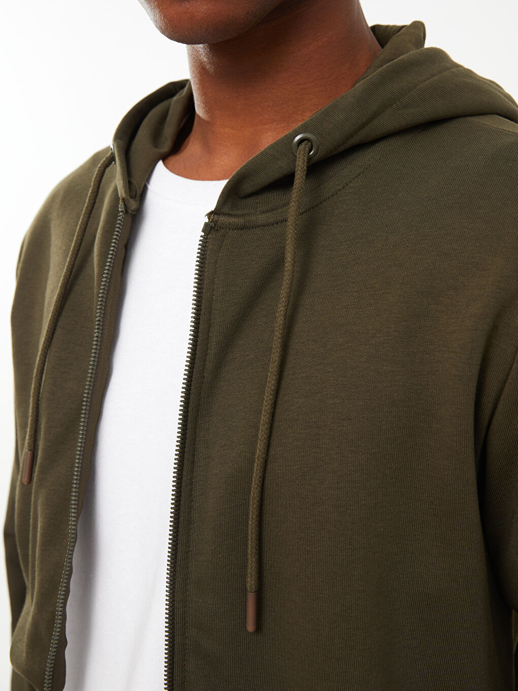 Standard Fit Hooded Men's Sports Cardigan-3