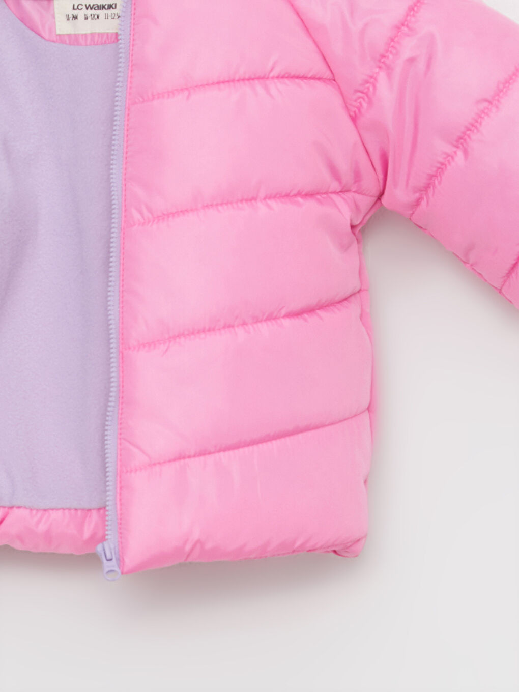 Mit Kapuze Langarm Schlichter Baby Mädchen Mantel-2