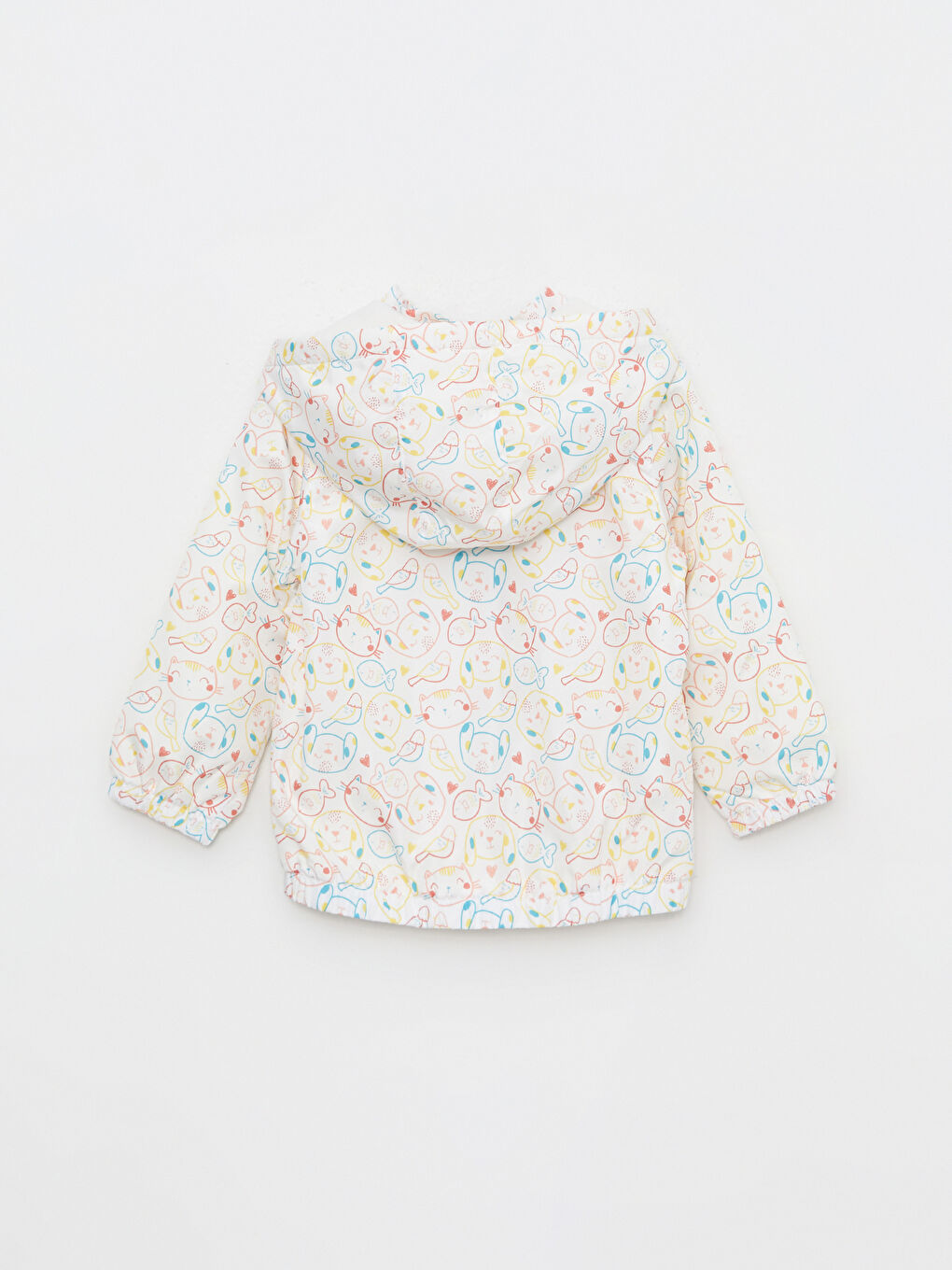 LCW baby Bedruckte Baby Mädchen Softshelljacke mit Kapuze und langen Ärmeln -W20687Z1-LRA