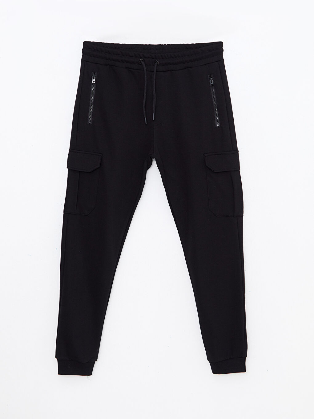 Slim Fit Cargo Pocket Sweatpants-5