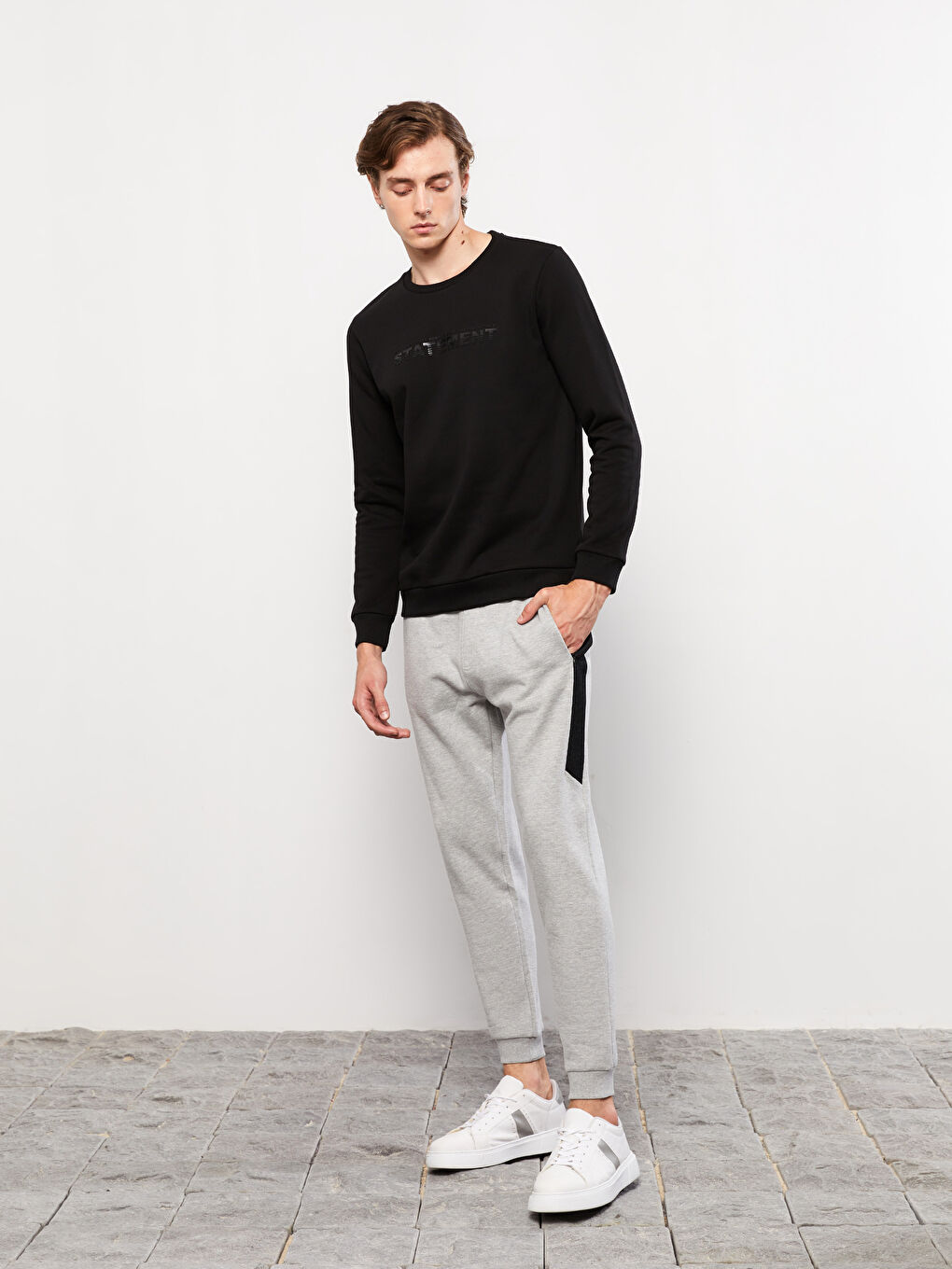 Slim Fit Men's Thick Jogger Sweatpants