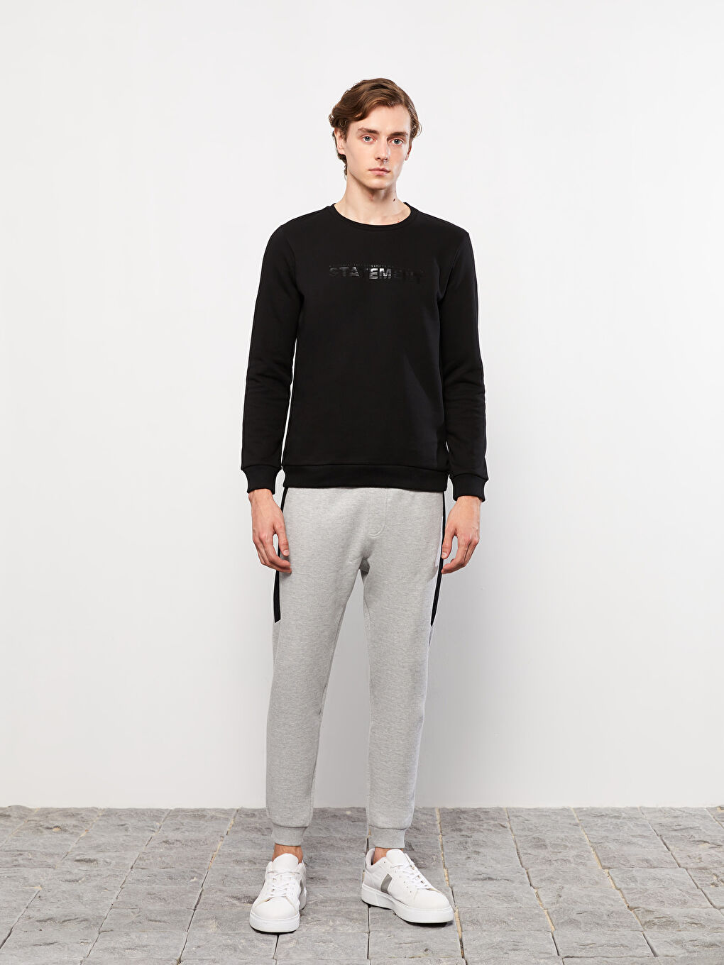 Slim Fit Men's Thick Jogger Sweatpants-1