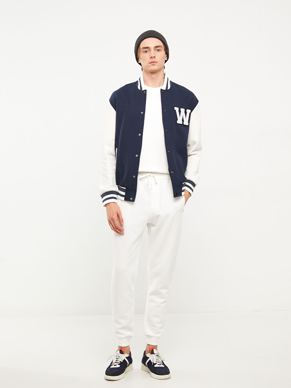 Schlank Geschnittene Dicke Jogginghose für Herren-1