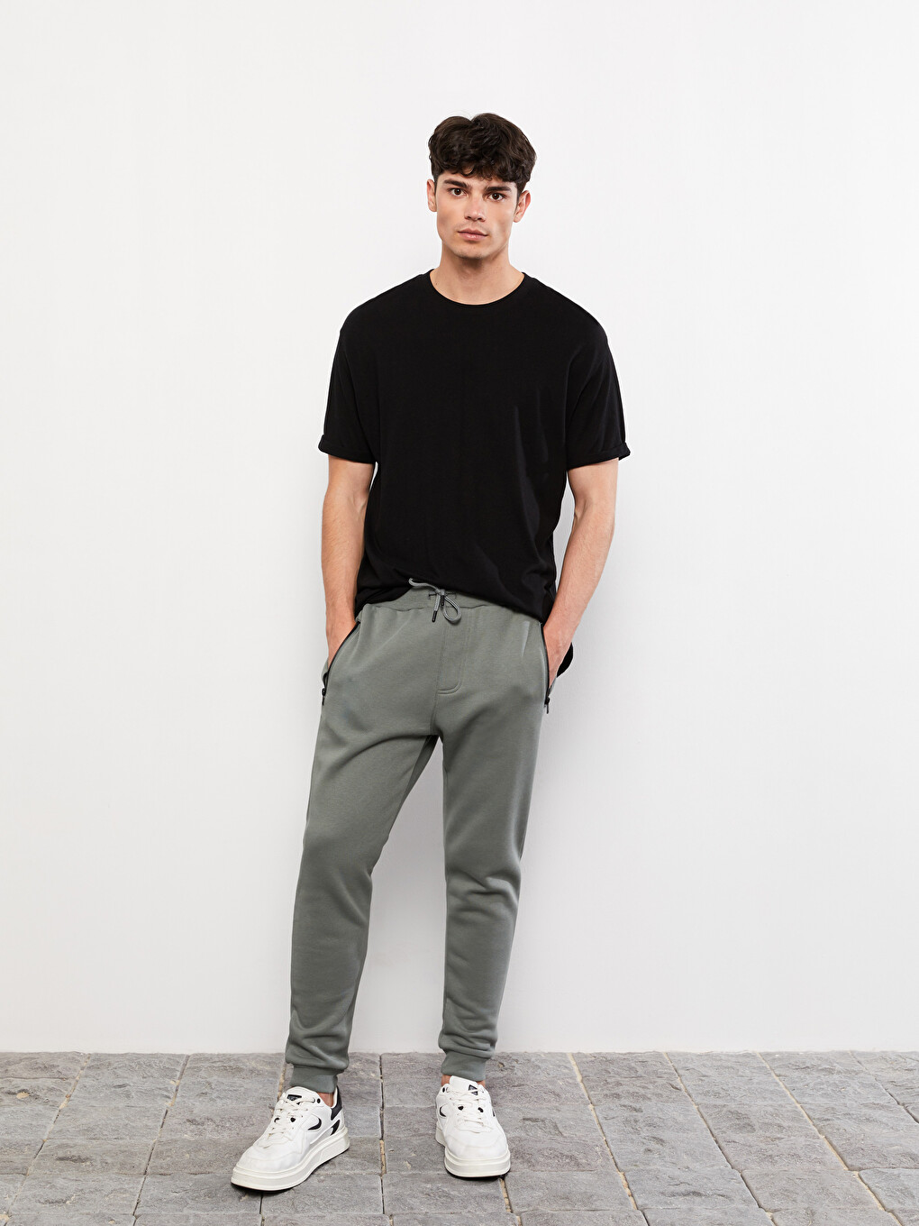 Slim Fit Men's Thick Jogger Sweatpants
