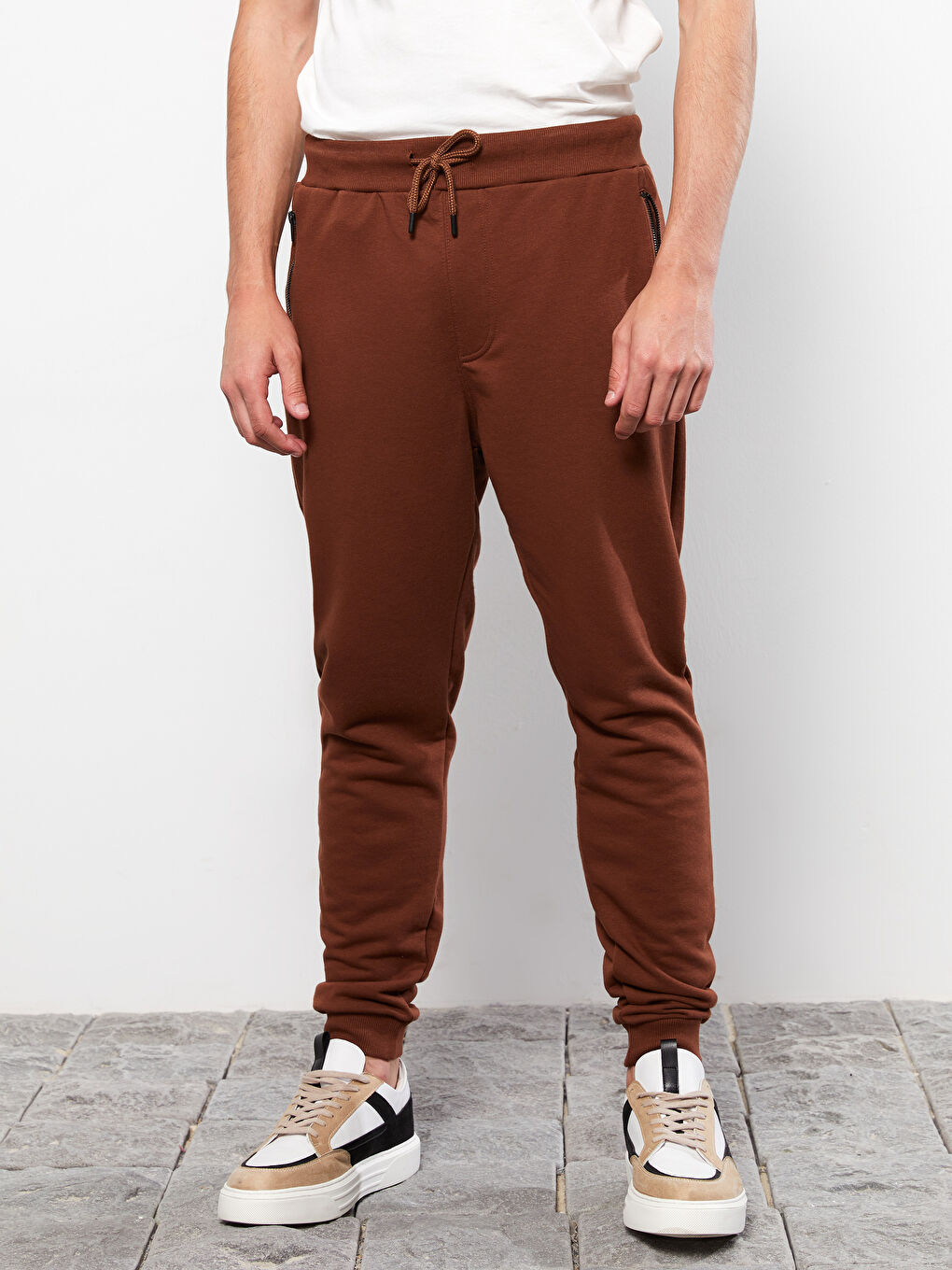 LCW Casual Açık Kahverengi Slim Fit Erkek Jogger Eşofman Altı - 3