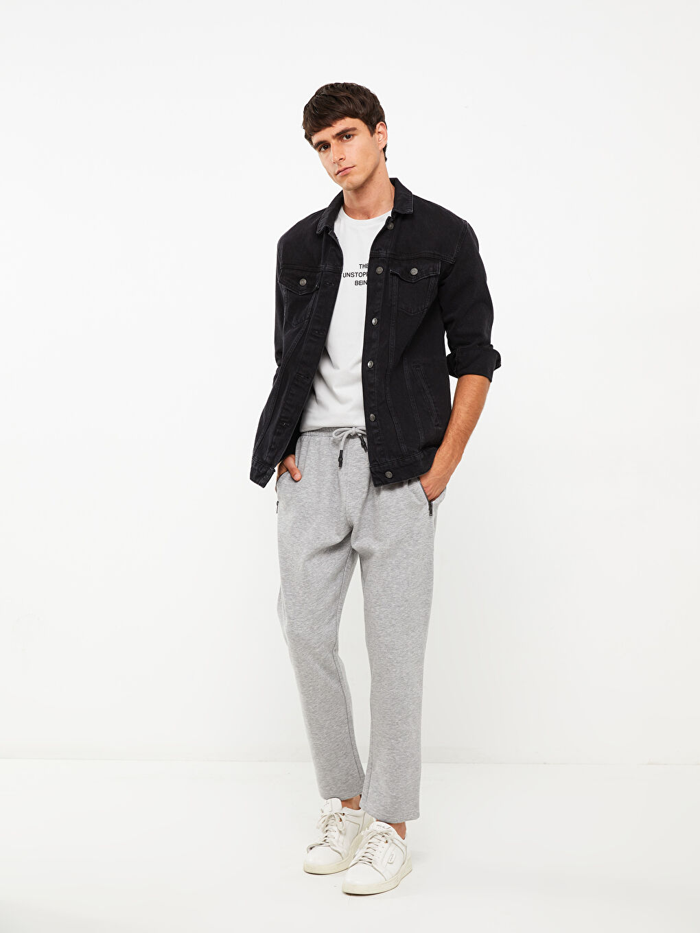 Slim Fit Men's Thick Sweatpants-1