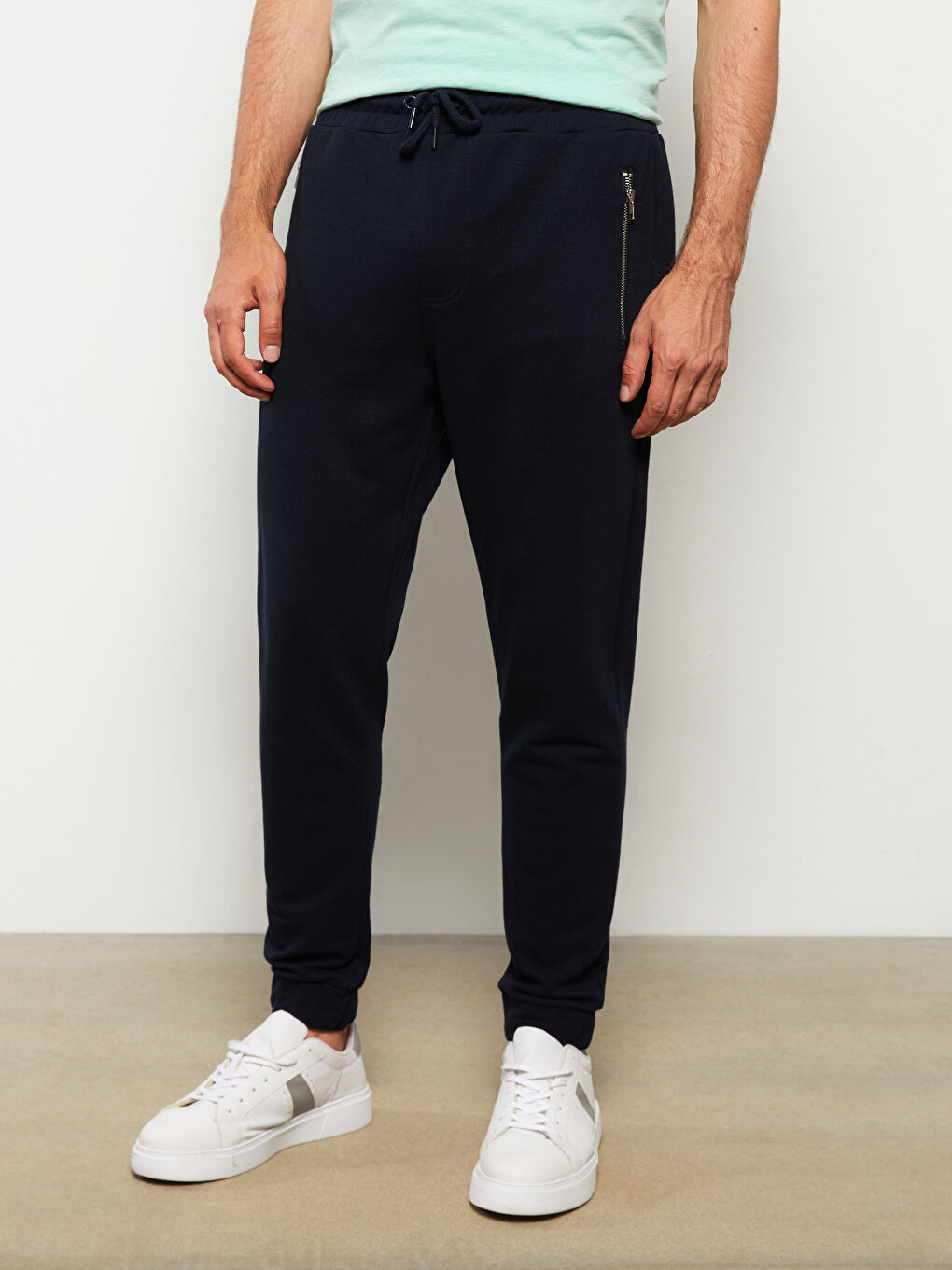 Lacivert Slim Fit Erkek Jogger Eşofman Altı-3