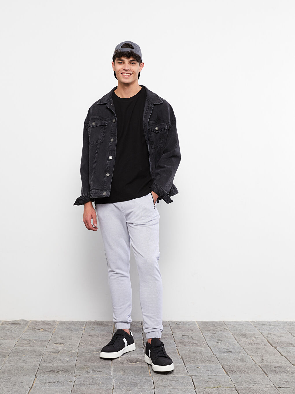 Gri Slim Fit Erkek Jogger Eşofman Altı