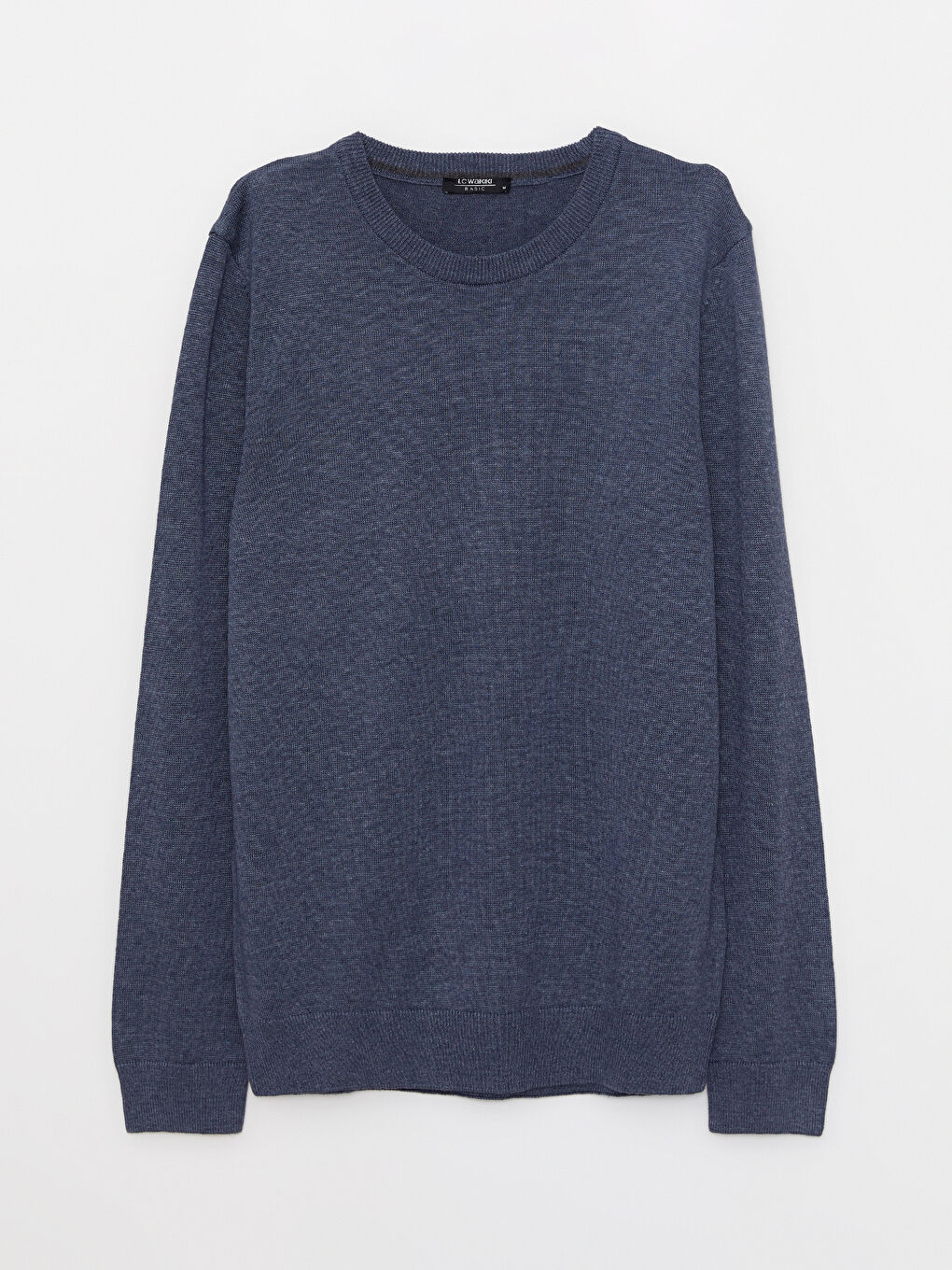 İndigo Bisiklet Yaka Erkek Triko Kazak-5