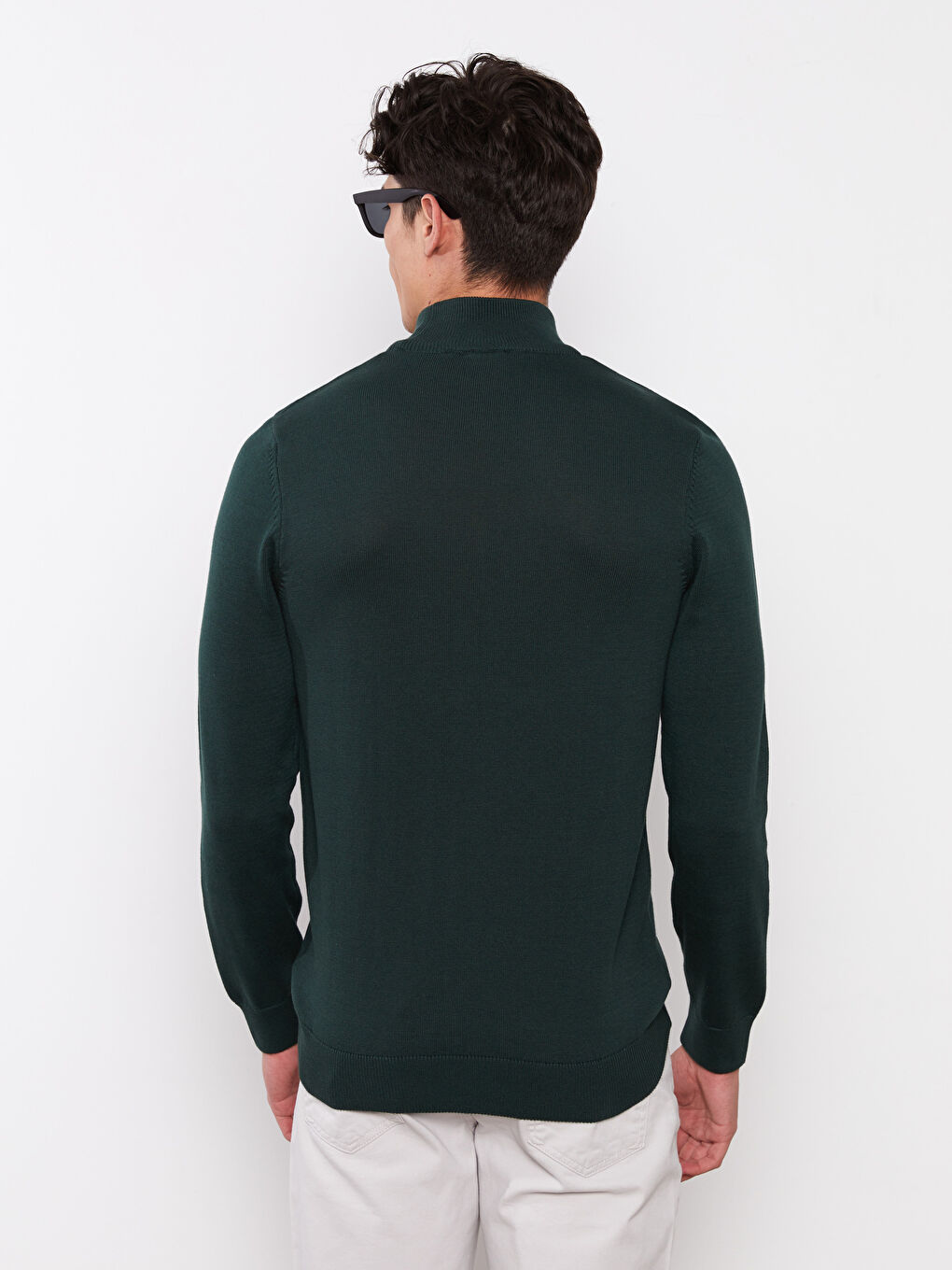 Turtleneck Long Sleeve Men's Knitwear Sweater -W20709Z8-DCQ