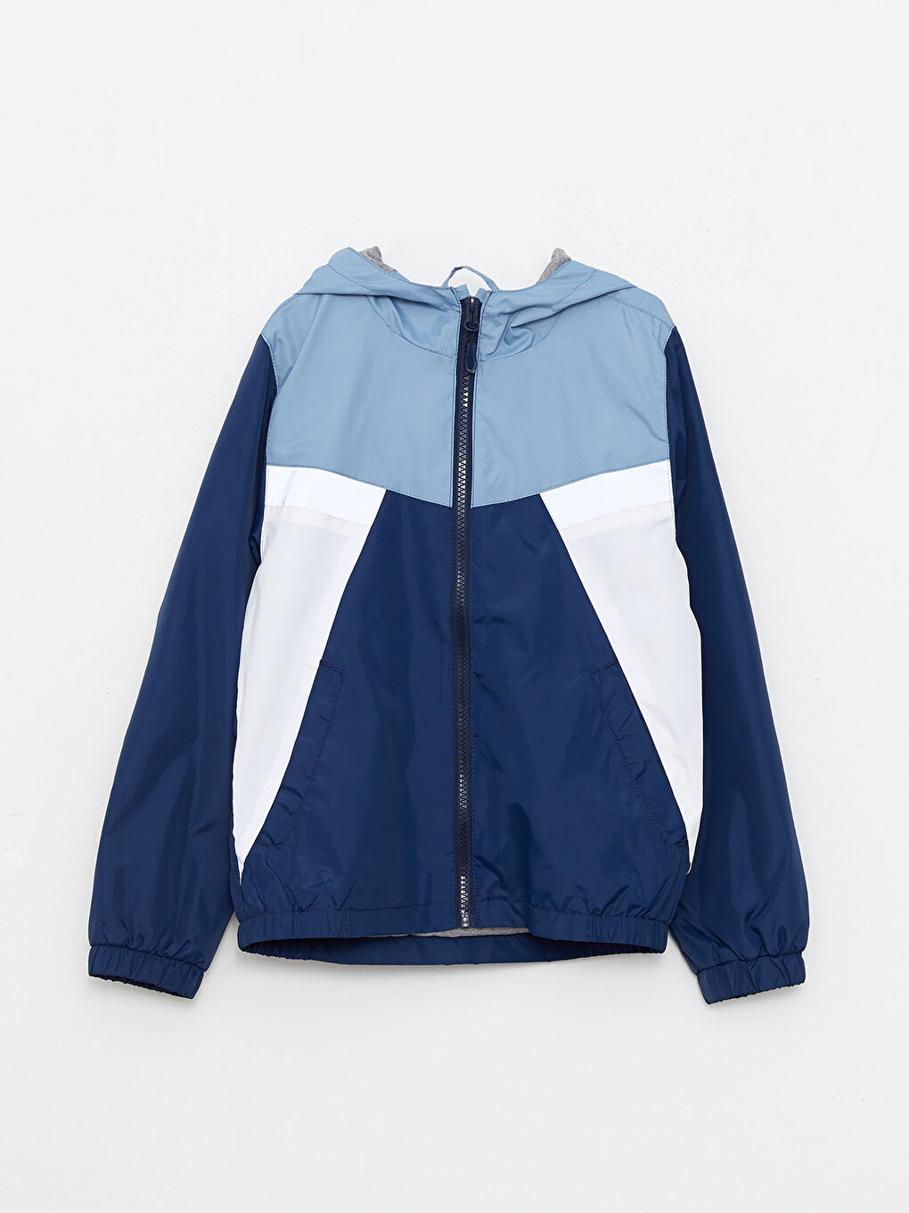 LCW Kids Hooded Color Block Boys' Raincoat -W20722Z4-HFK