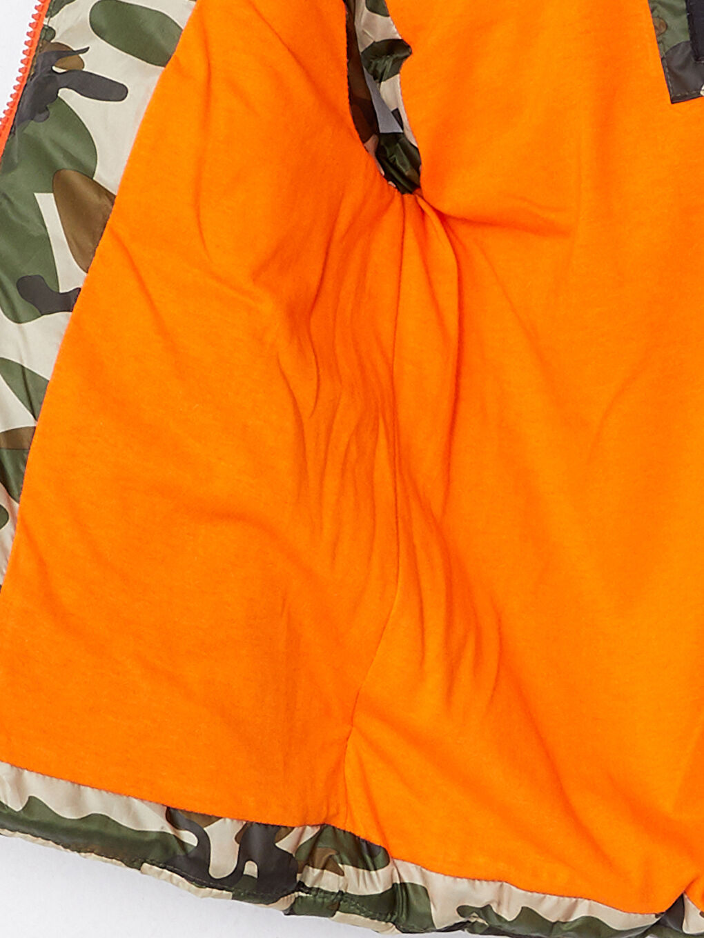 Hooded Camouflage Patterned Boys' Inflatable Vest-2