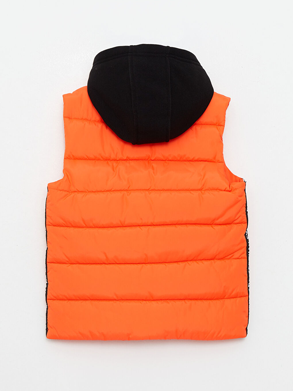 Turuncu Kapüşonlu Baskılı Erkek Çocuk Şişme Yelek-4