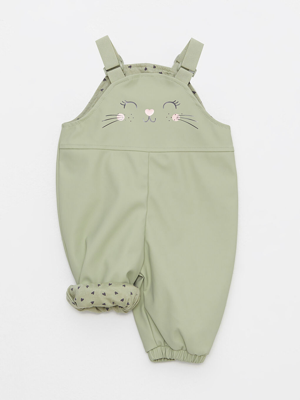 Salopetă de ploaie imprimată pentru bebeluși fete-4