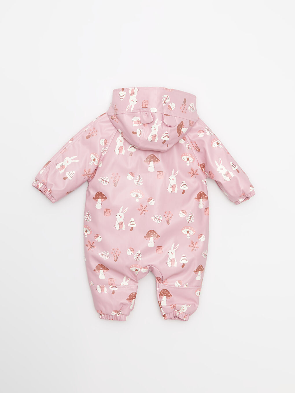 LCW baby Combinezoan de zăpadă imprimat cu glugă și mânecă lungă pentru bebeluși fete -W20731Z1-RPW