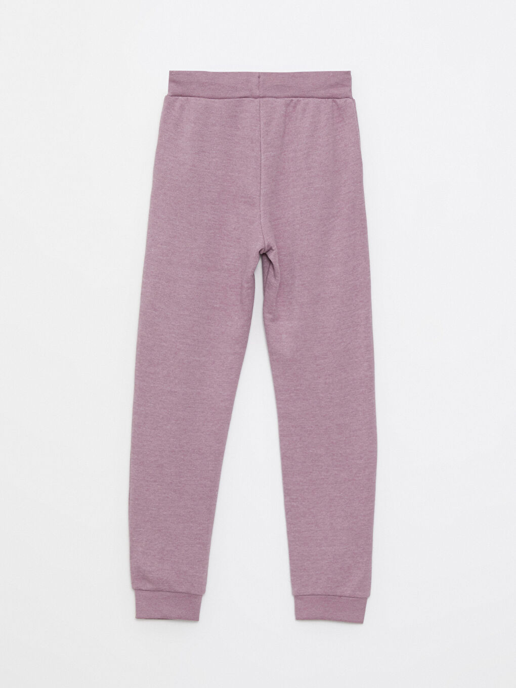 Lila Beli Lastikli Basic Kız Çocuk Jogger Eşofman Altı-4