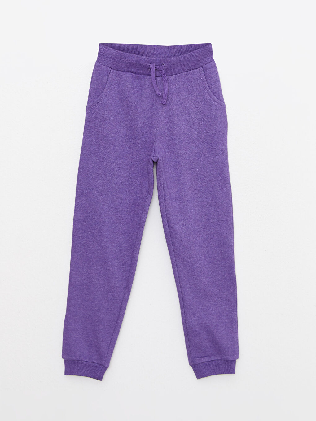 Elastic Waist Basic Girls' Jogger Sweatpants -W20745Z4-LCR