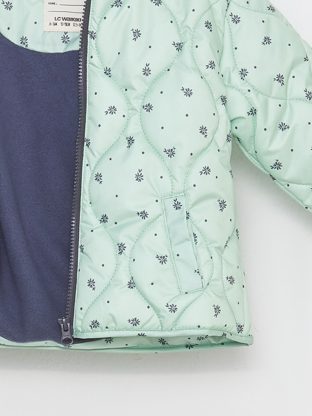 Hooded Long Sleeve Printed Baby Girl Coat-2