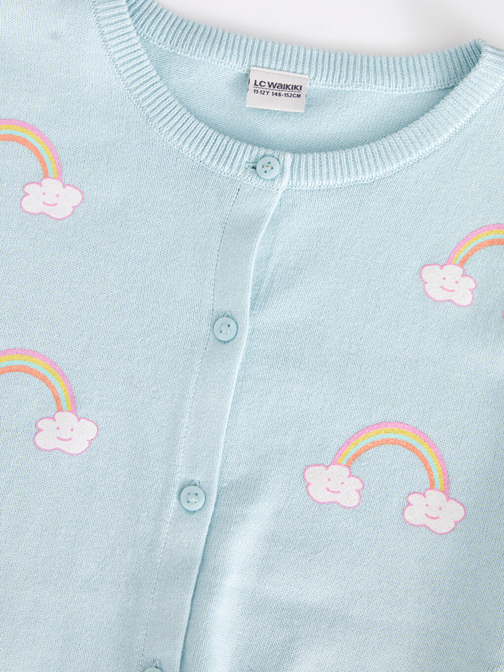 Қыздарға арналған трикотаж өрнекті ұзын жеңді кардиган-2