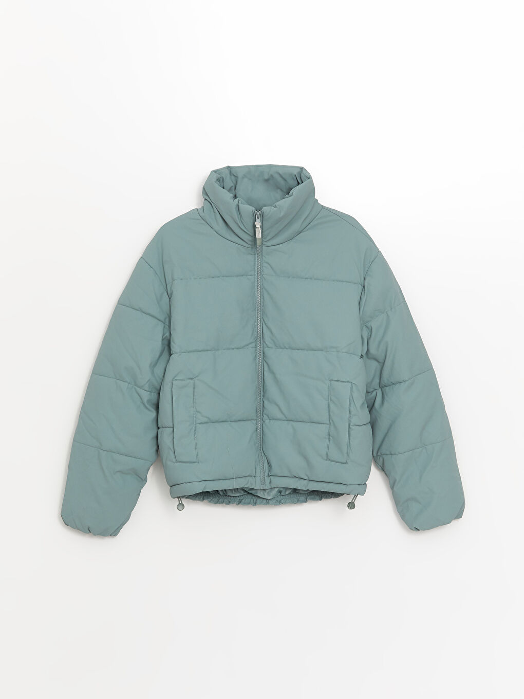 Geacă Matlasată cu Guler Tip Pâlnie pentru Femei-5