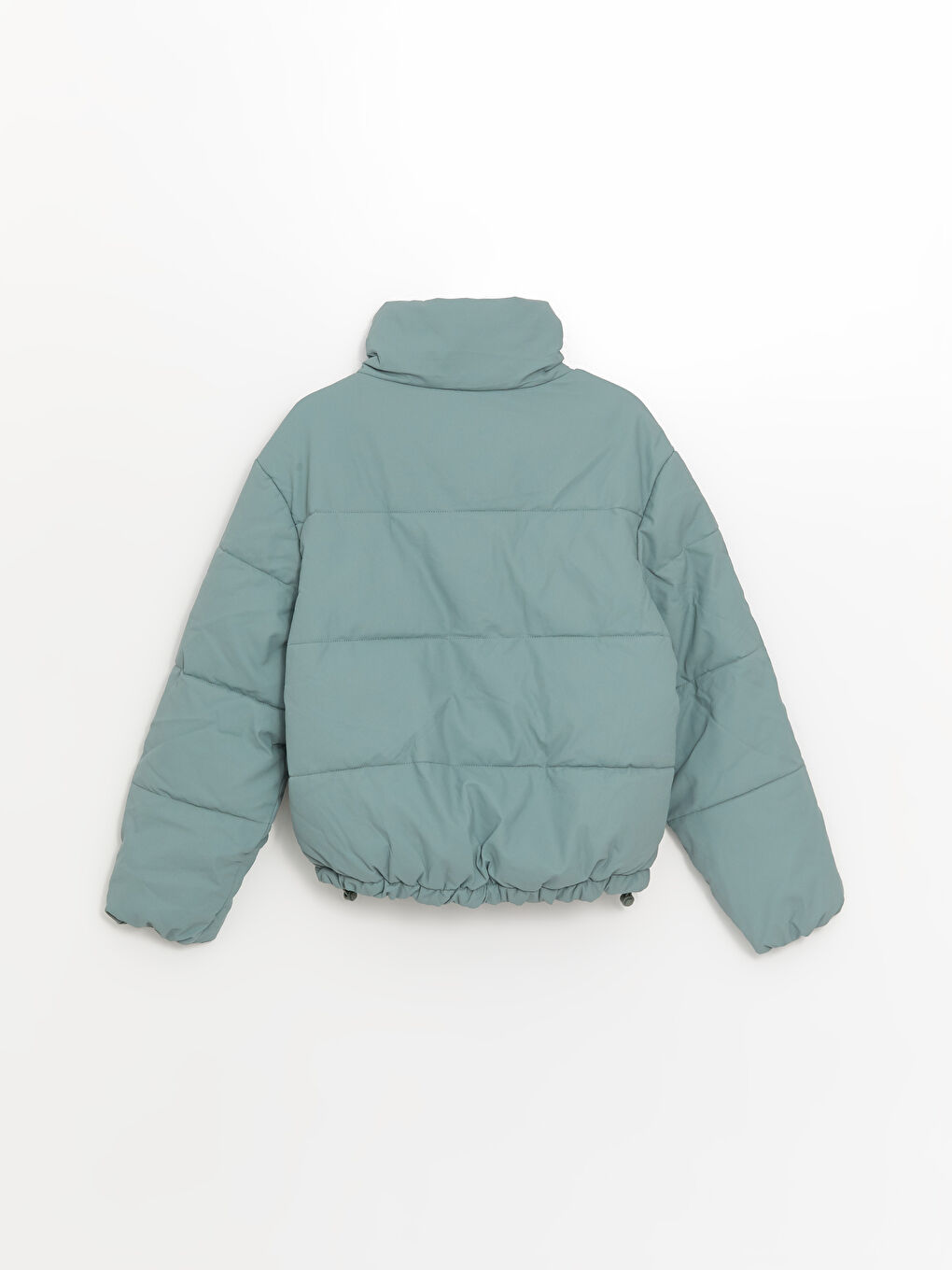 Geacă Matlasată cu Guler Tip Pâlnie pentru Femei-6