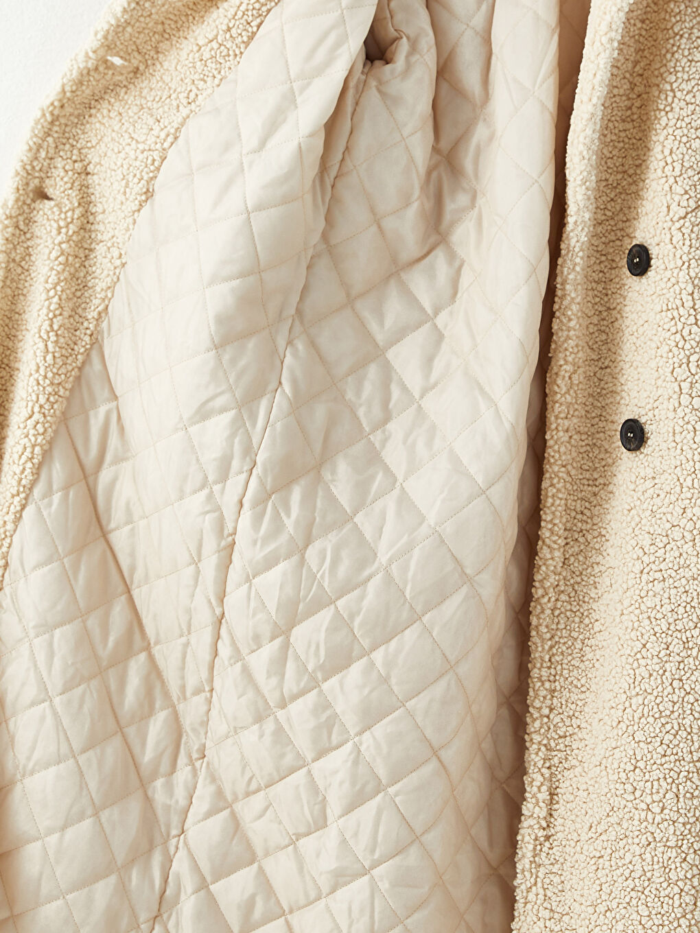 Jacket Collar Straight Long Sleeve Thick Women's Cachet Coat-7