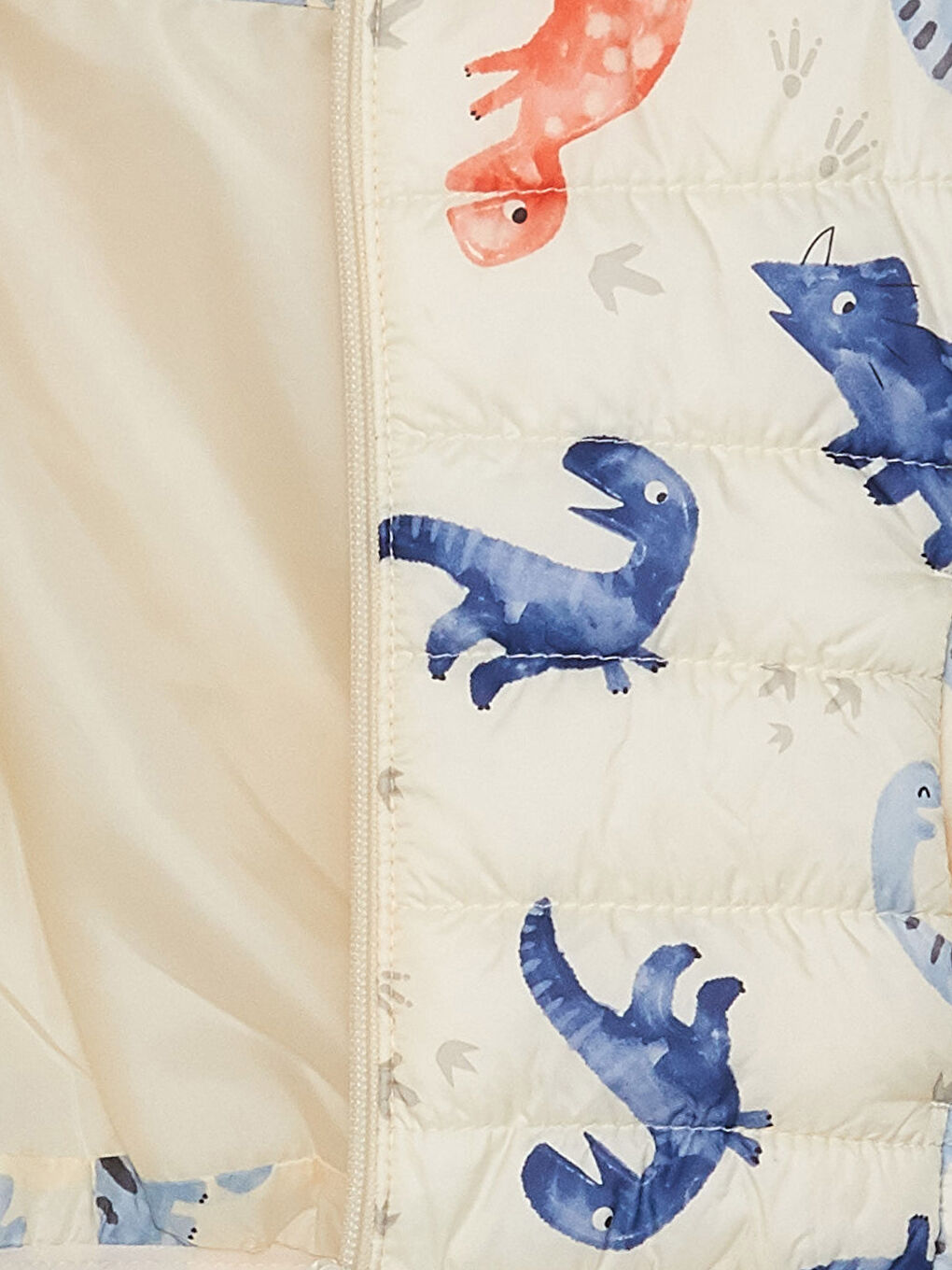 Принтті ұзын жеңді капюшонды балаға арналған пальто-2