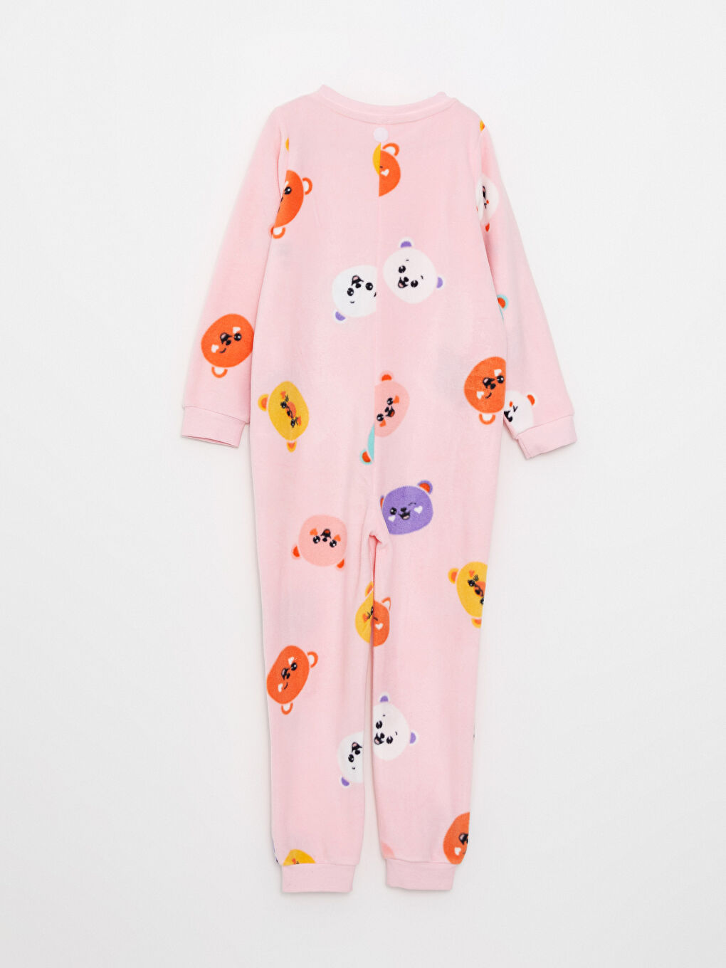 Salopetă Fetiță cu Glugă, Imprimată, Mânecă Lungă din Polar-2