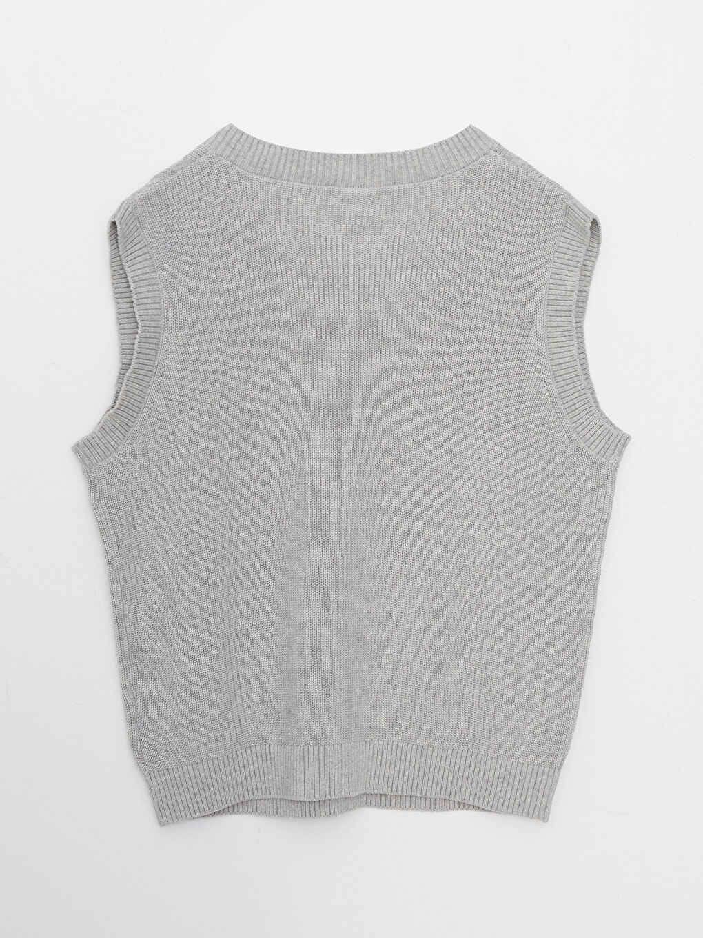 یەلەگی بلوزی تریكۆی نەخشدار یاخەی V کچان-1