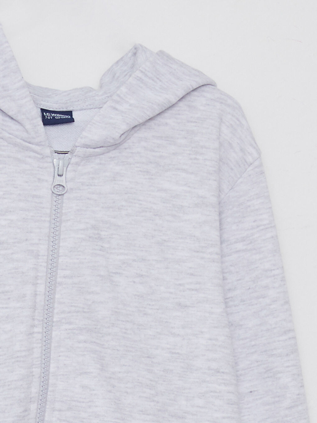 Φούτερ με φερμουάρ για αγόρια με κουκούλα, βασικό, μακρυμάνικο-5