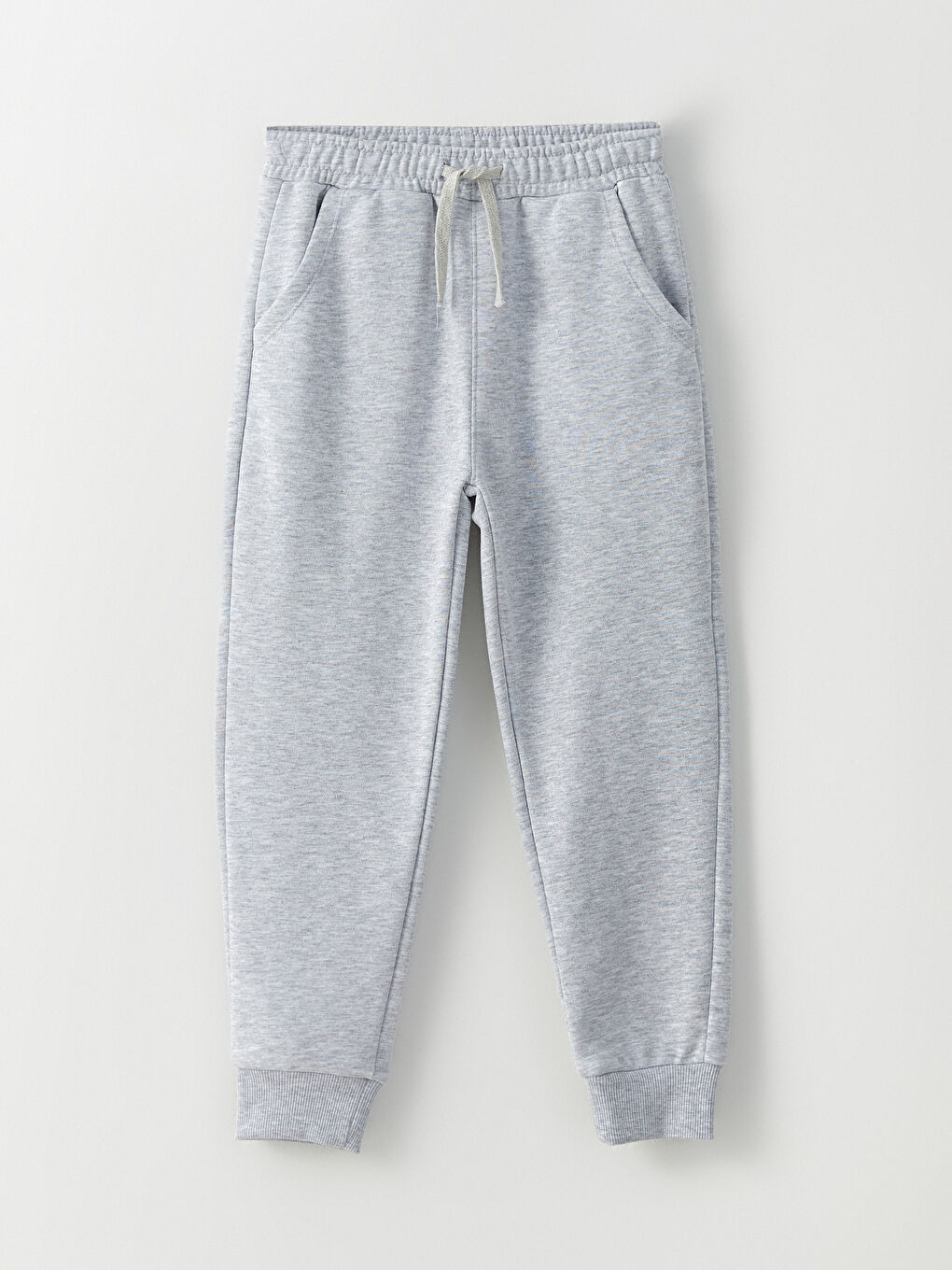 Gri Beli Lastikli Basic Erkek Çocuk Jogger Eşofman Altı