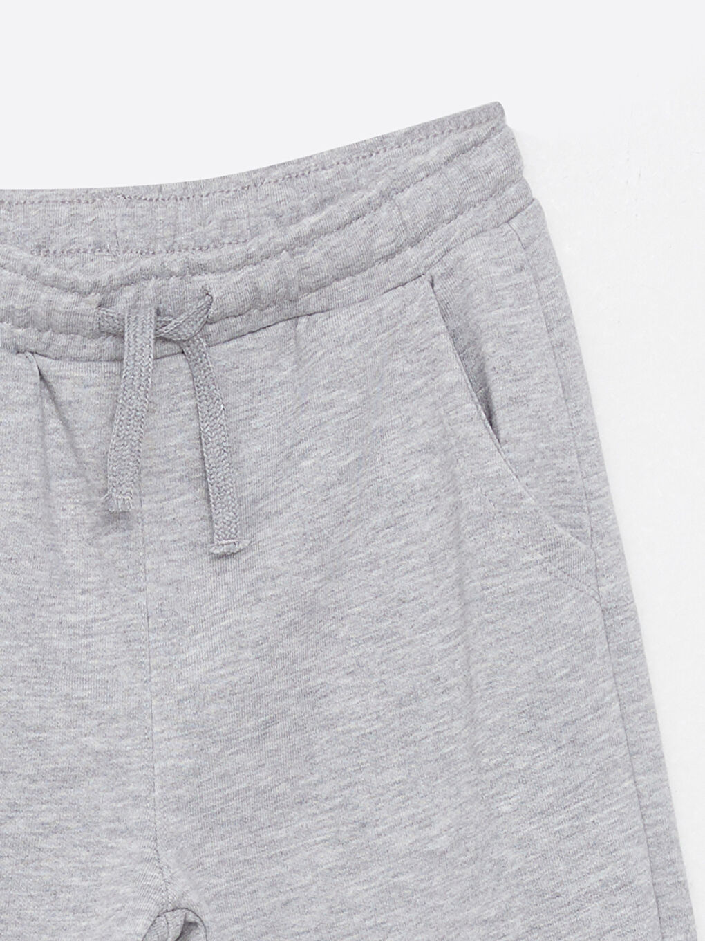 Gri Beli Lastikli Basic Erkek Çocuk Jogger Eşofman Altı-2