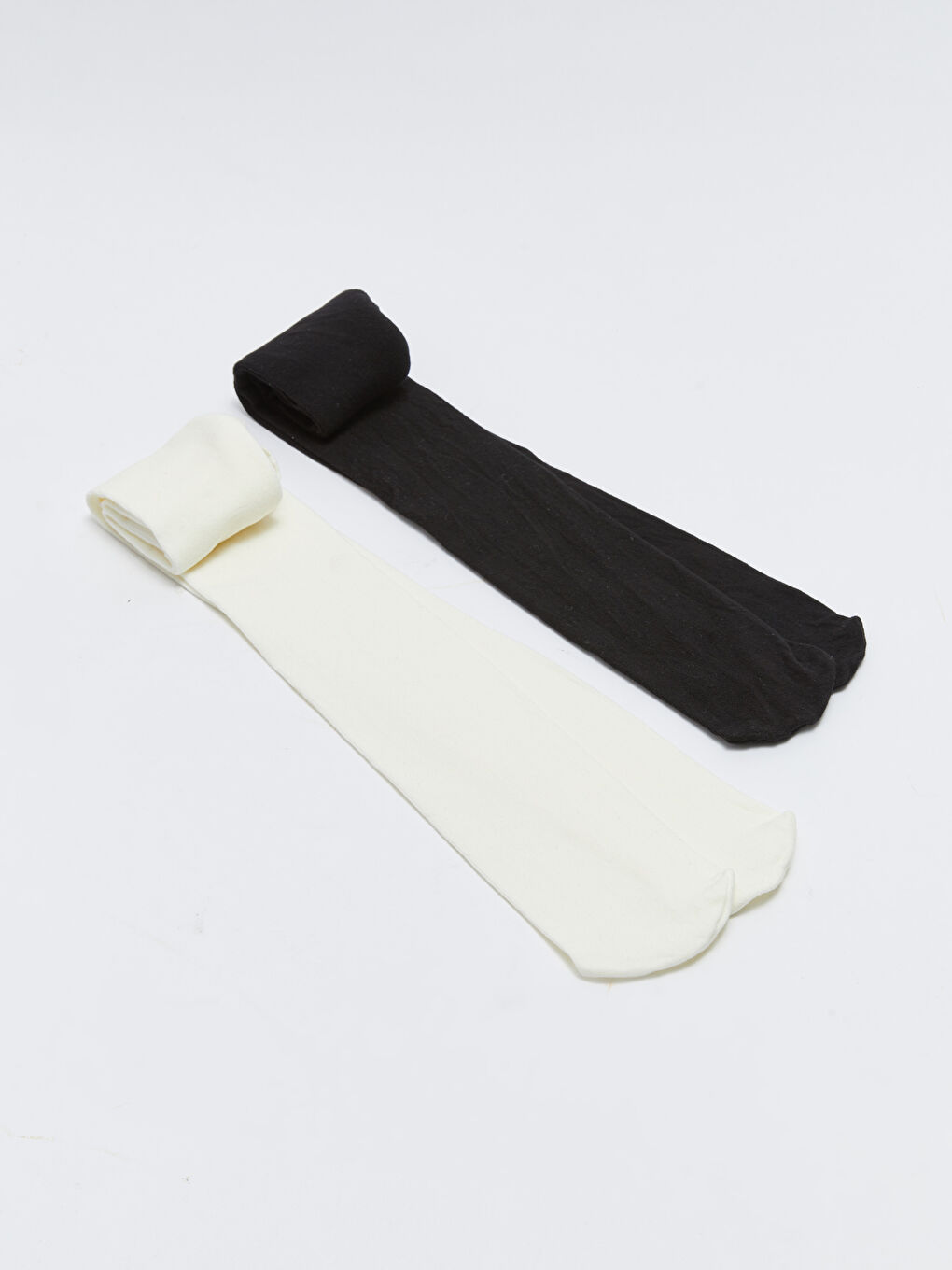 Ekru Basic Kız Çocuk Külotlu Çorap 2'li