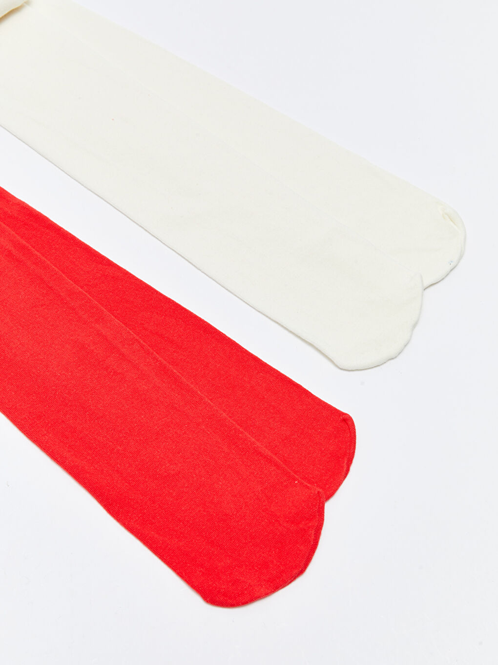 Kırmızı Basic Kız Çocuk Külotlu Çorap 2'li-1